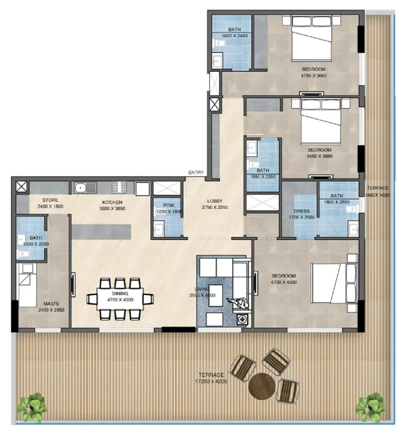 Purvanchal Development Sunbliss Residences floor plan