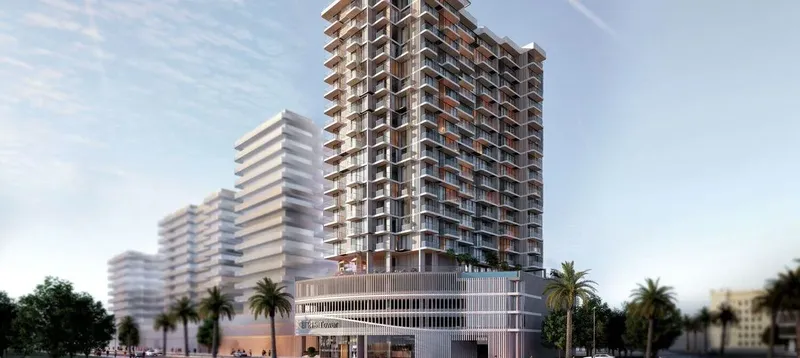 Exterior at TETR1S Tower in JVC (Jumeirah Village Circle) Dubai