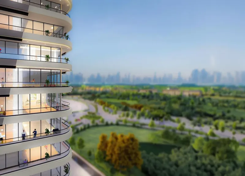 Exterior at The Community Sports Arena in Dubai Sports City Dubai