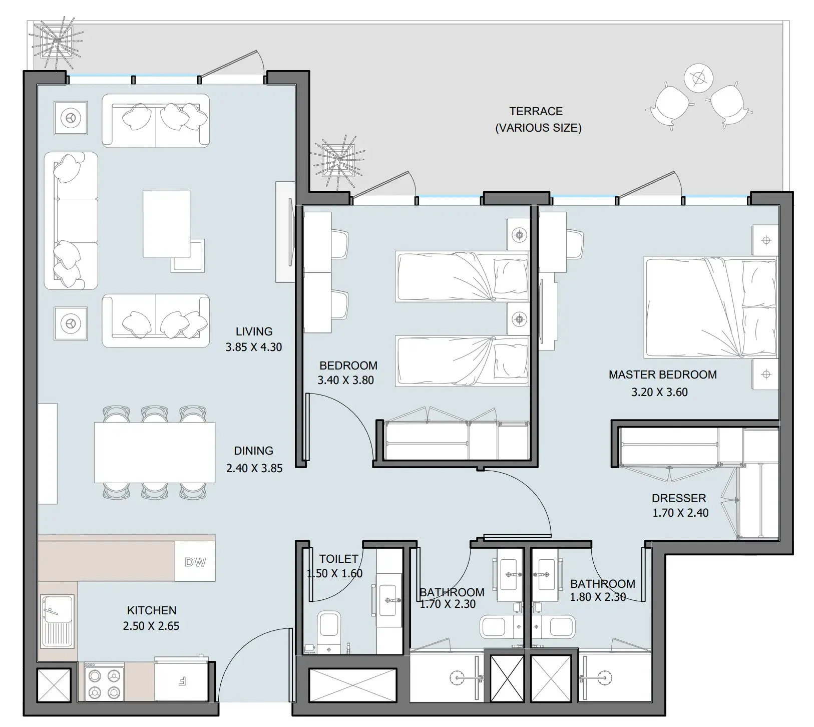 Reportage Properties The District floor plan