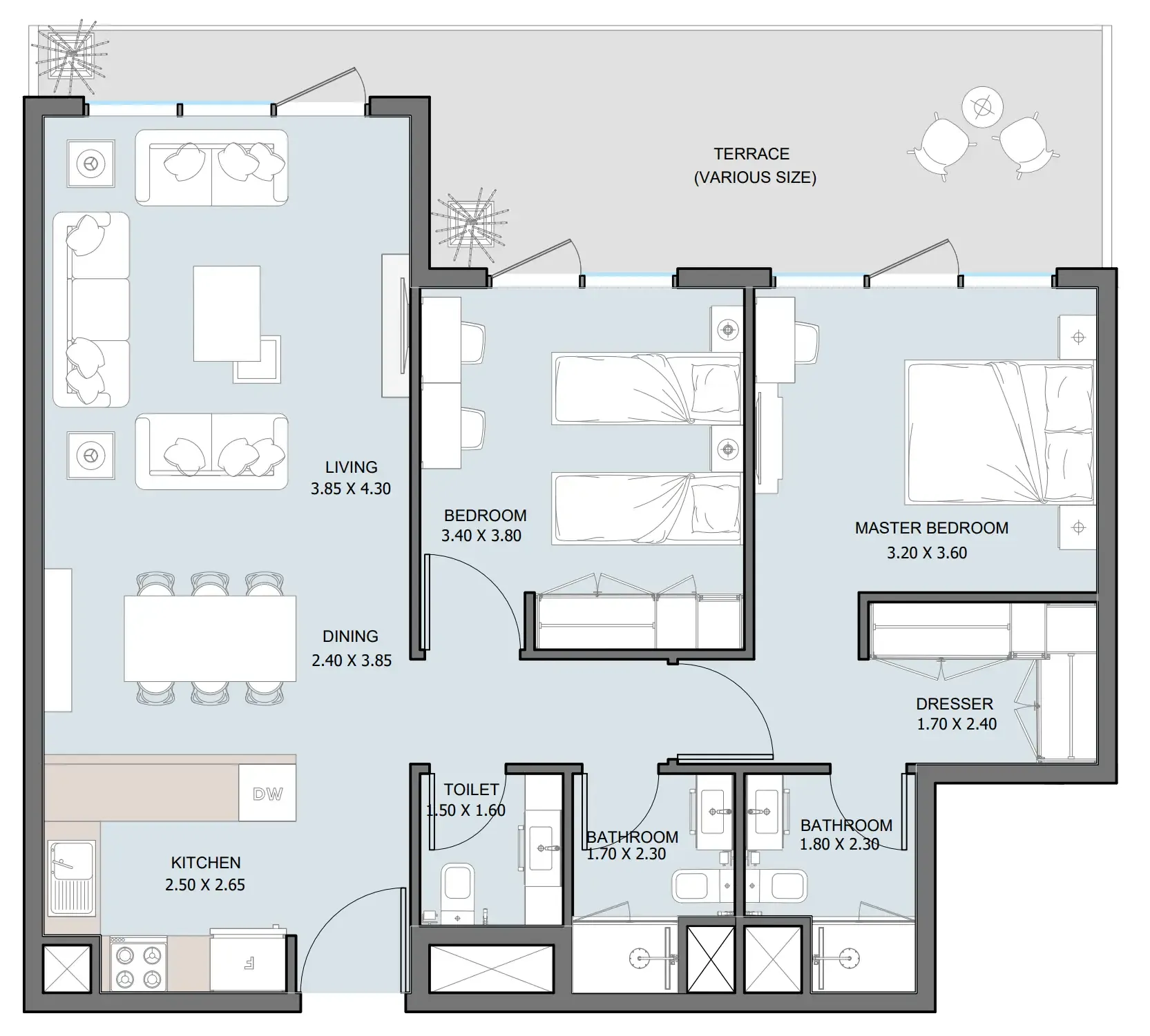 Reportage Properties The District floor plan
