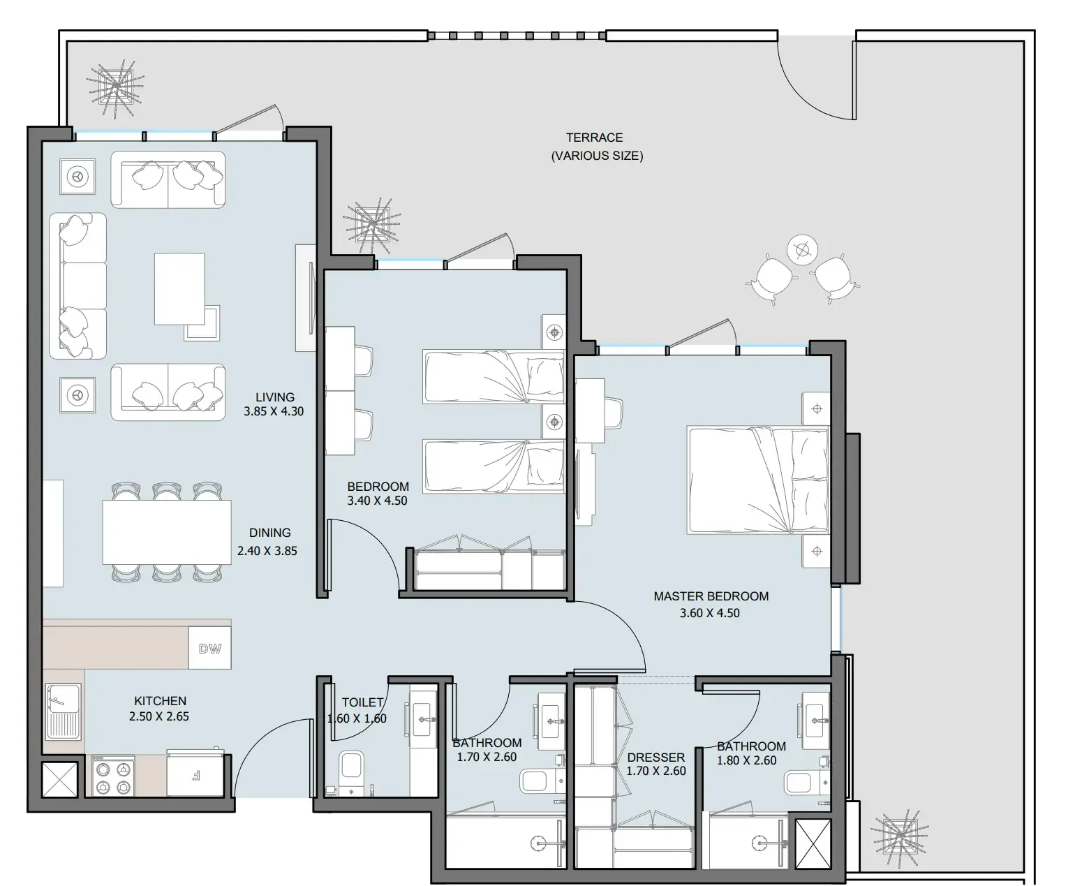 Reportage Properties The District floor plan