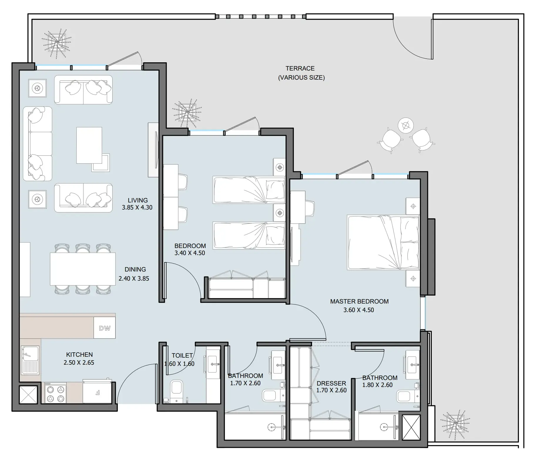 Reportage Properties The District floor plan
