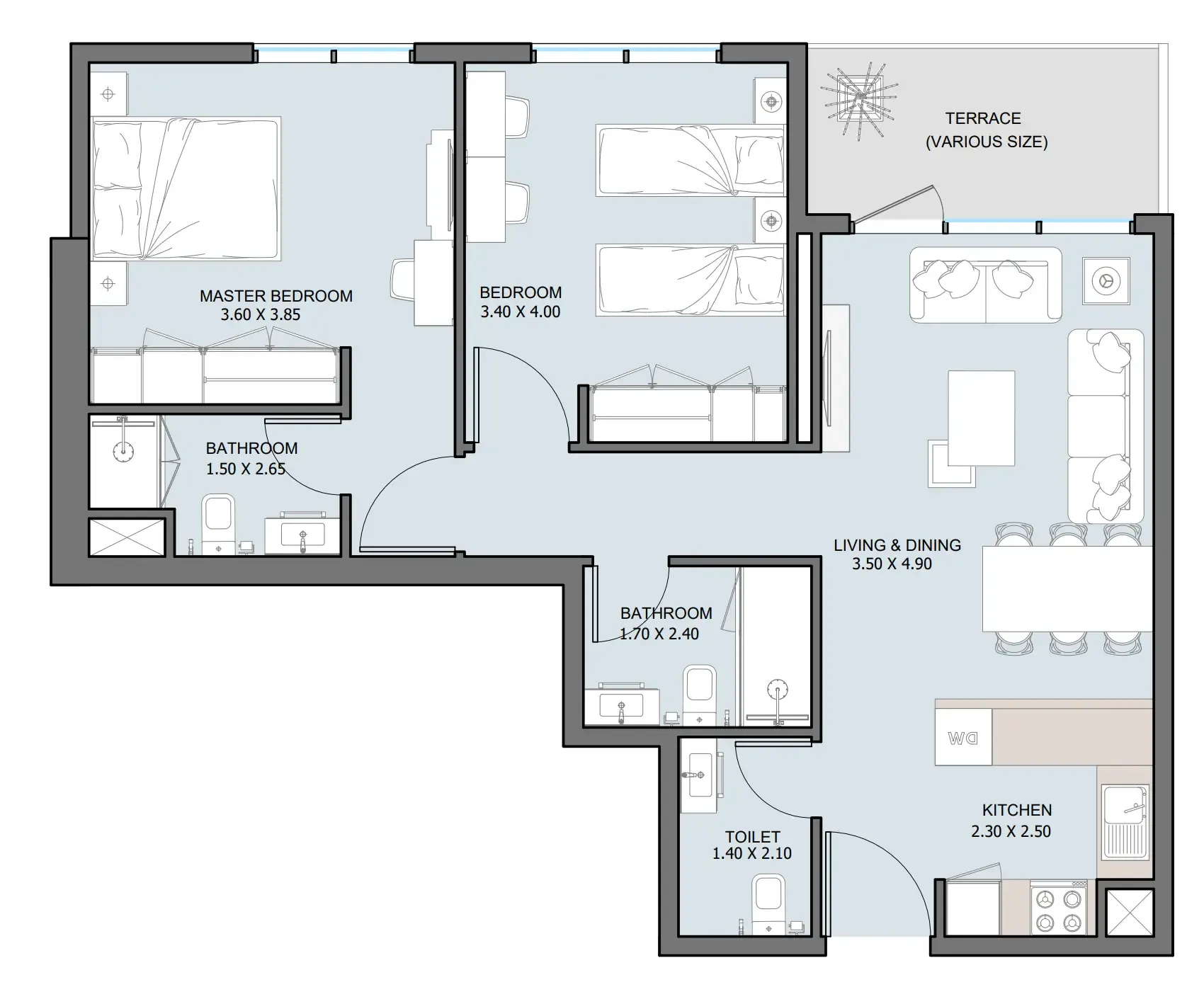 Reportage Properties The District floor plan