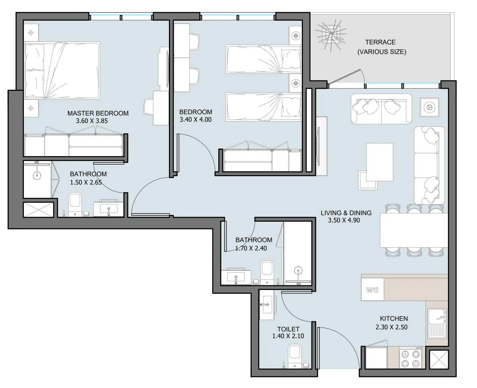 Reportage Properties The District floor plan