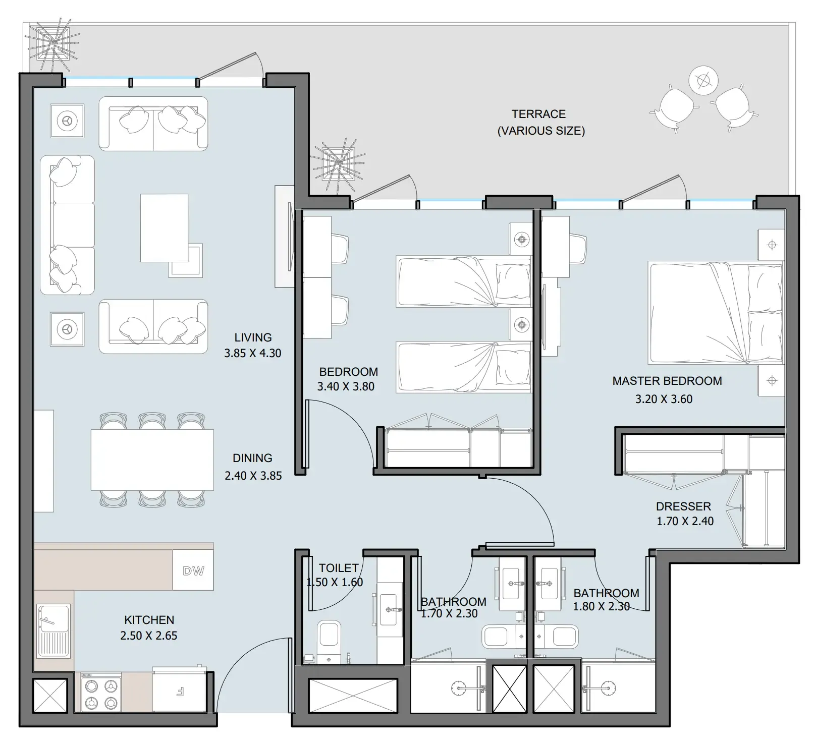 Reportage Properties The District floor plan
