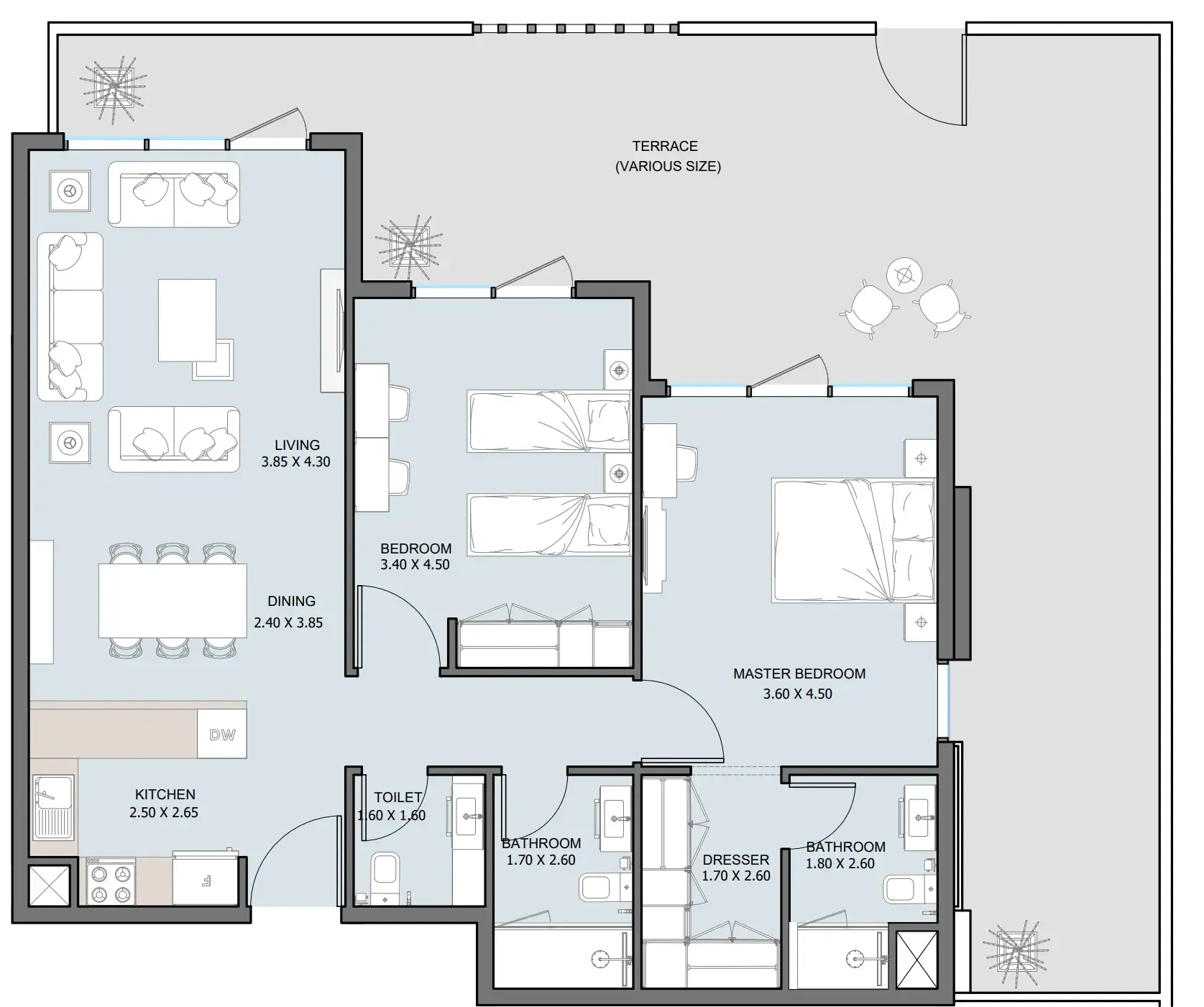 Reportage Properties The District floor plan