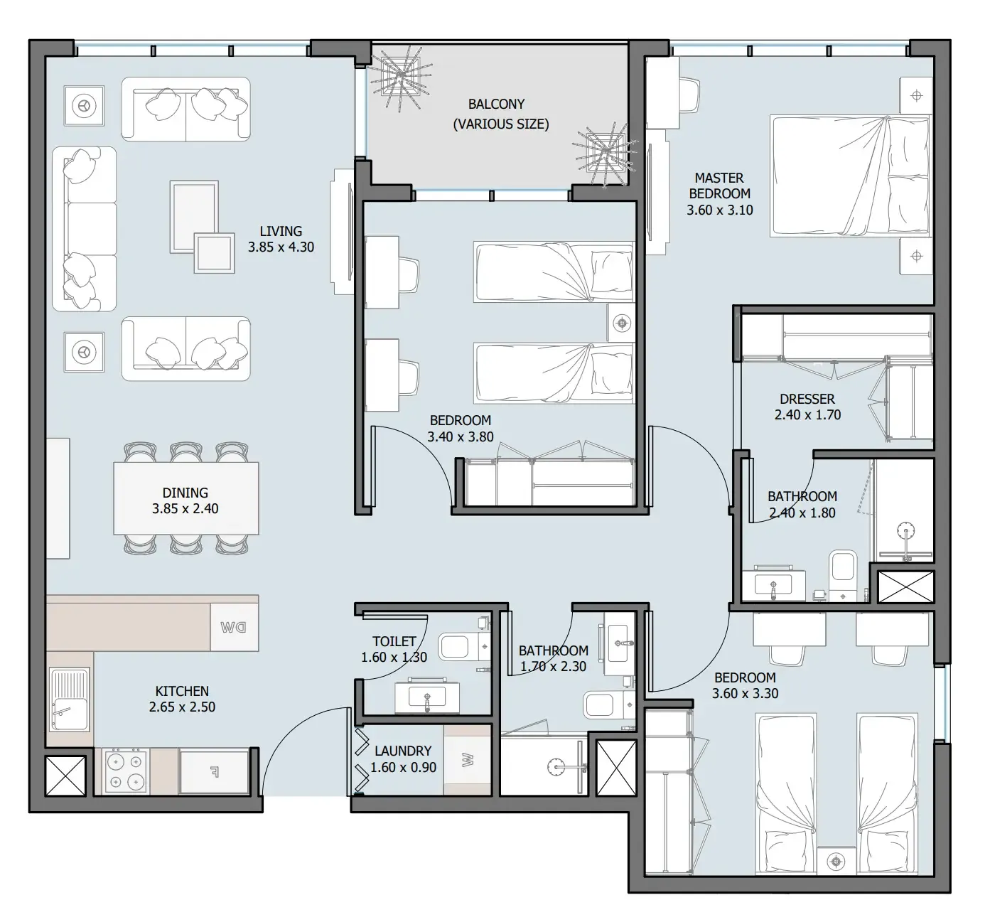 Reportage Properties The District floor plan