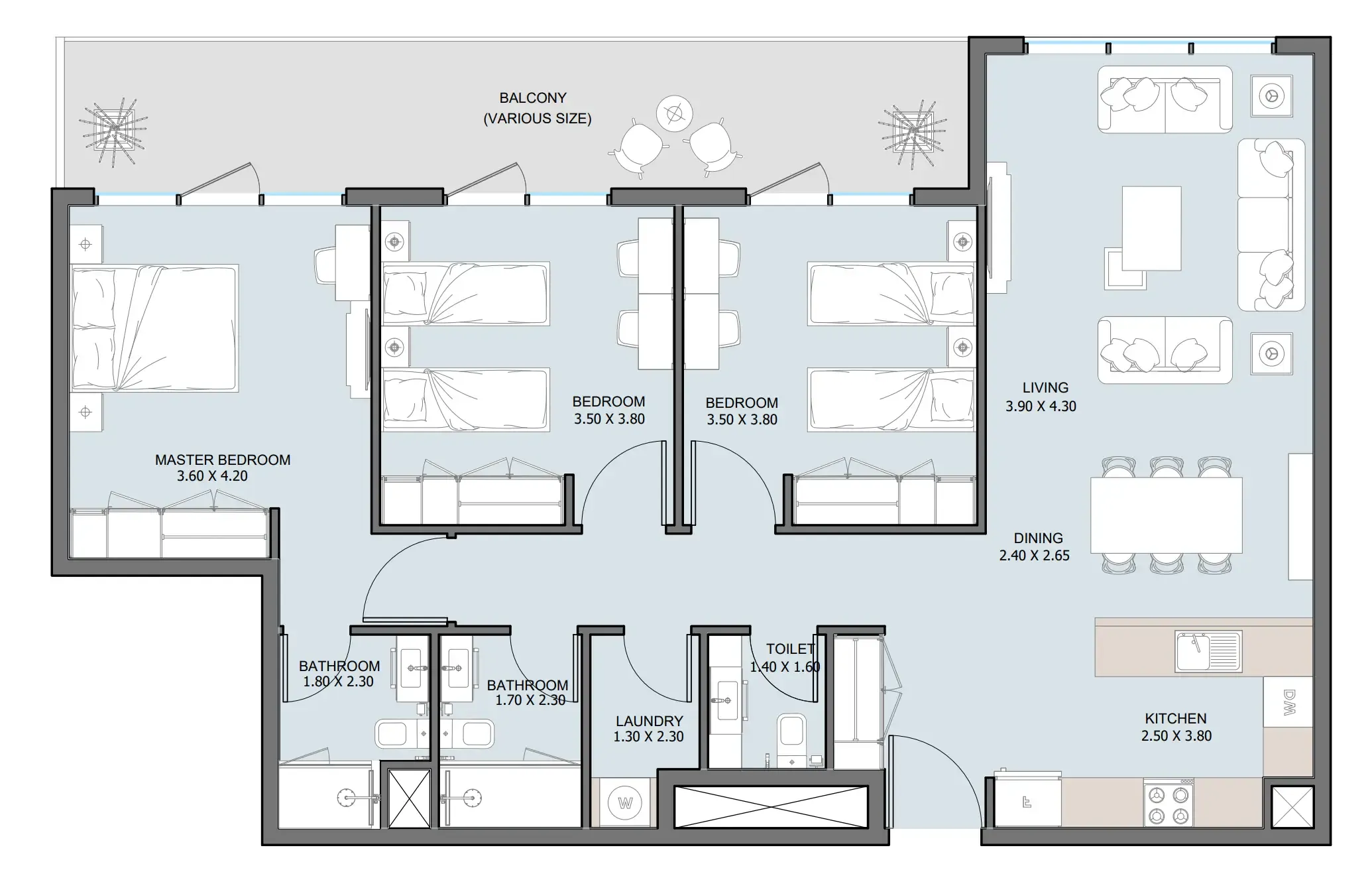 Reportage Properties The District floor plan