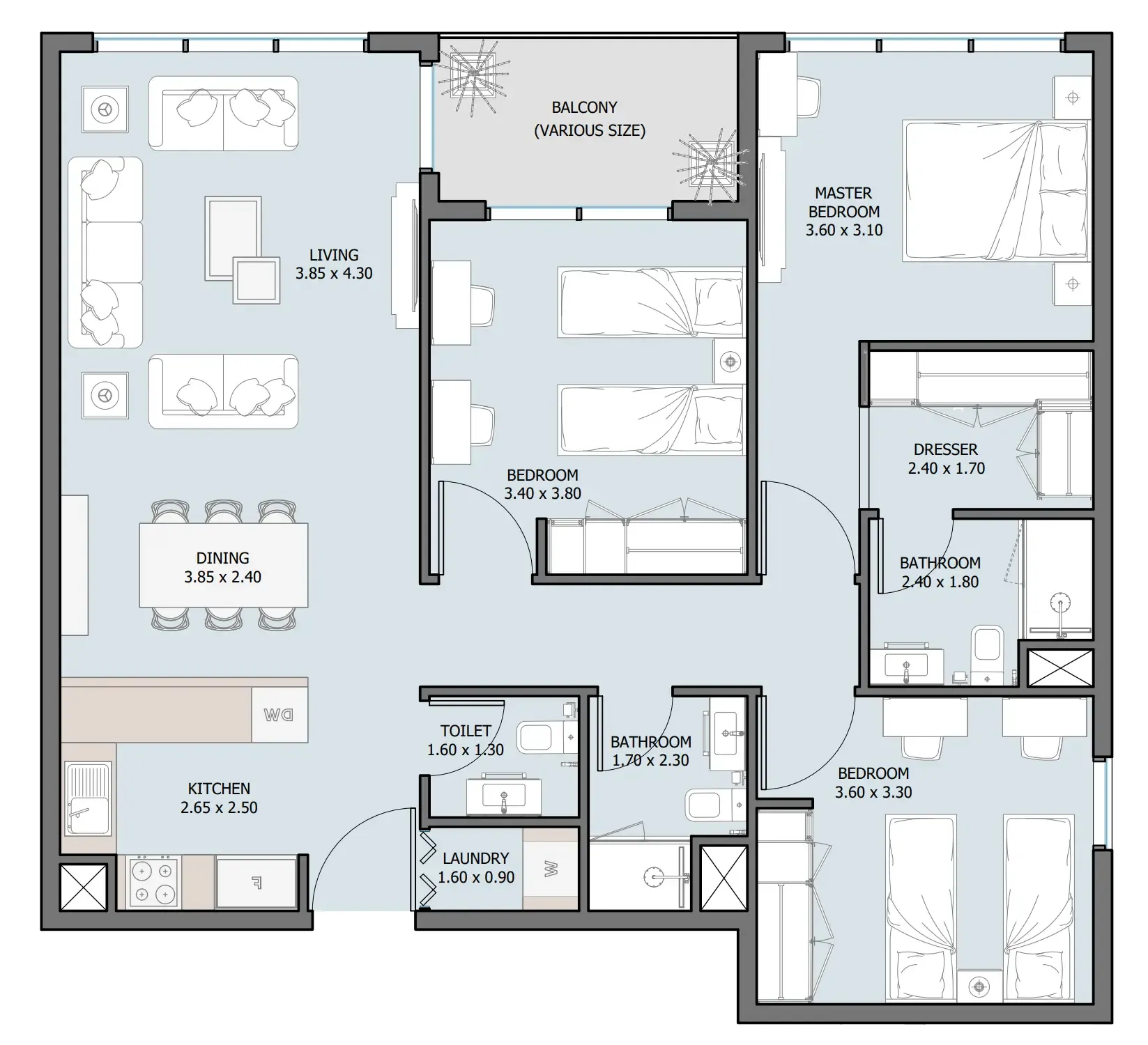 Reportage Properties The District floor plan