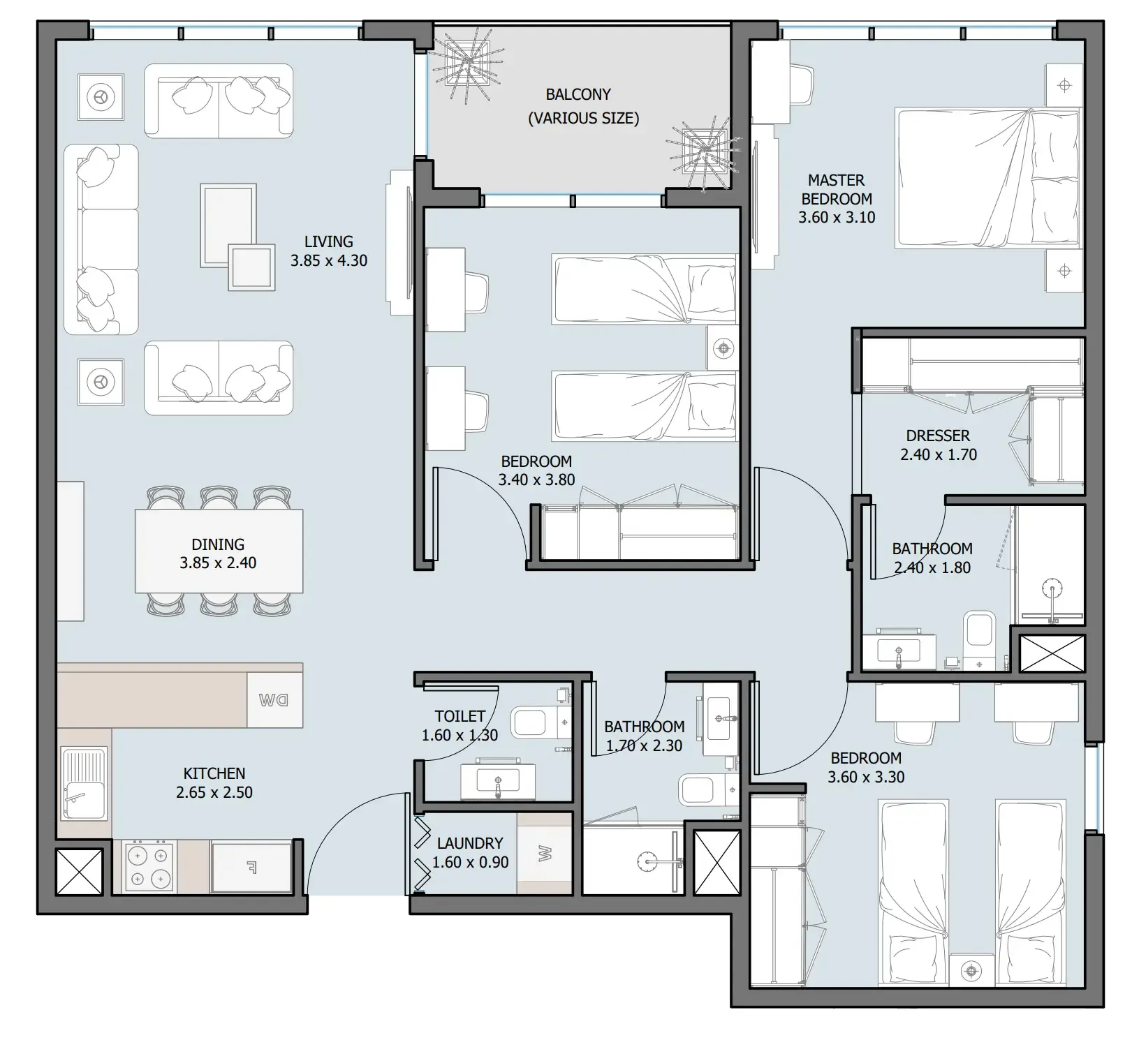 Reportage Properties The District floor plan