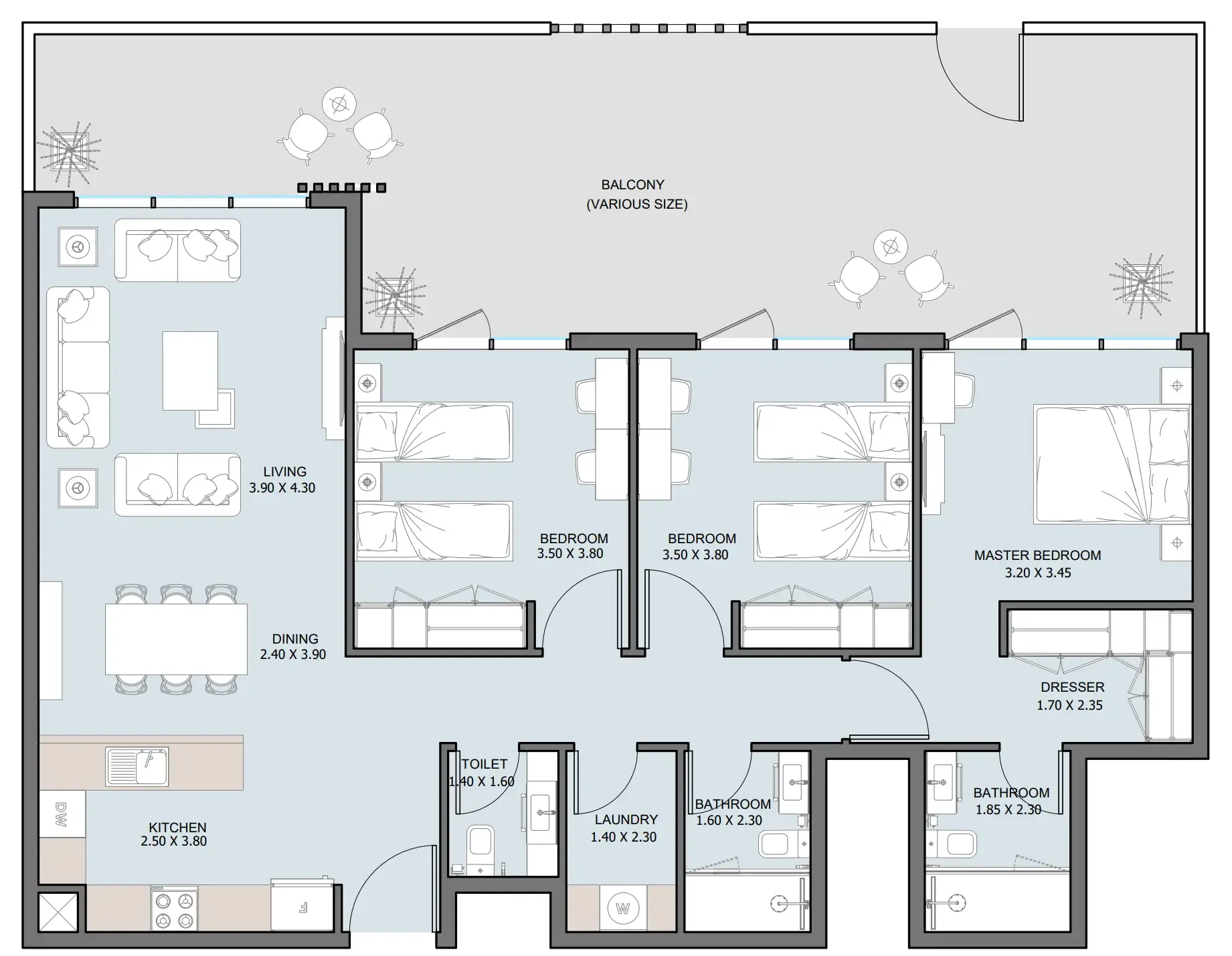 Reportage Properties The District floor plan