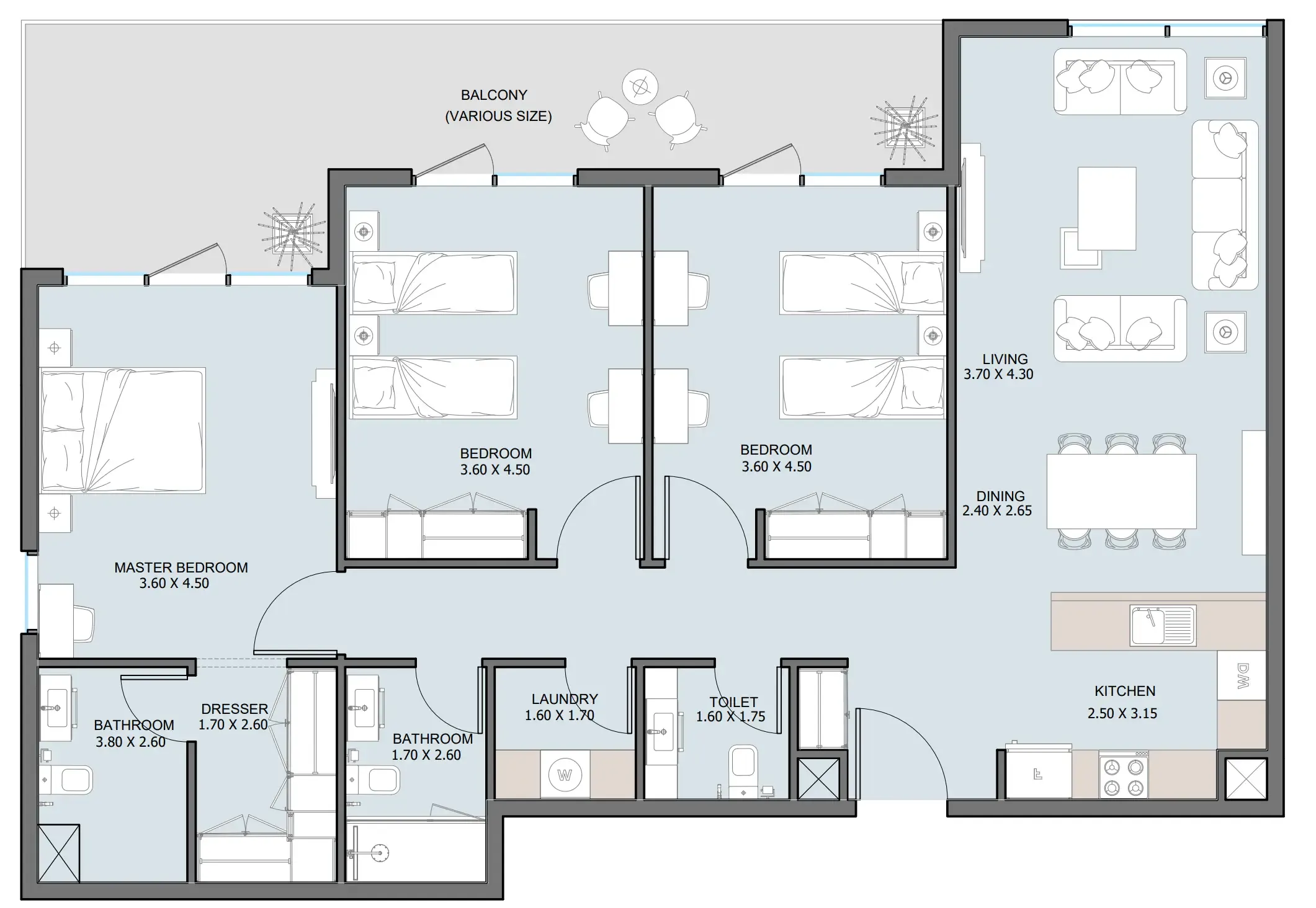 Reportage Properties The District floor plan