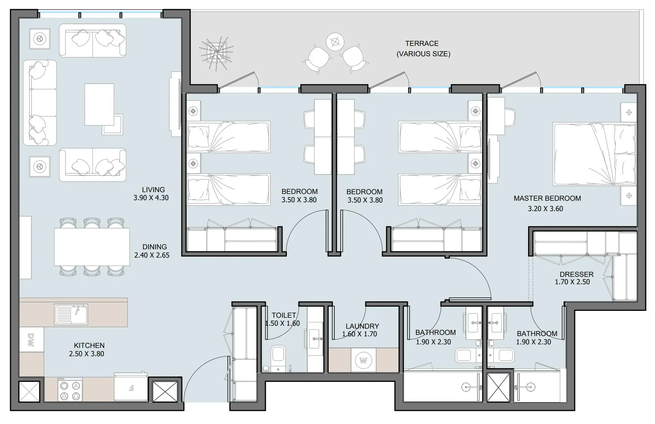 Reportage Properties The District floor plan