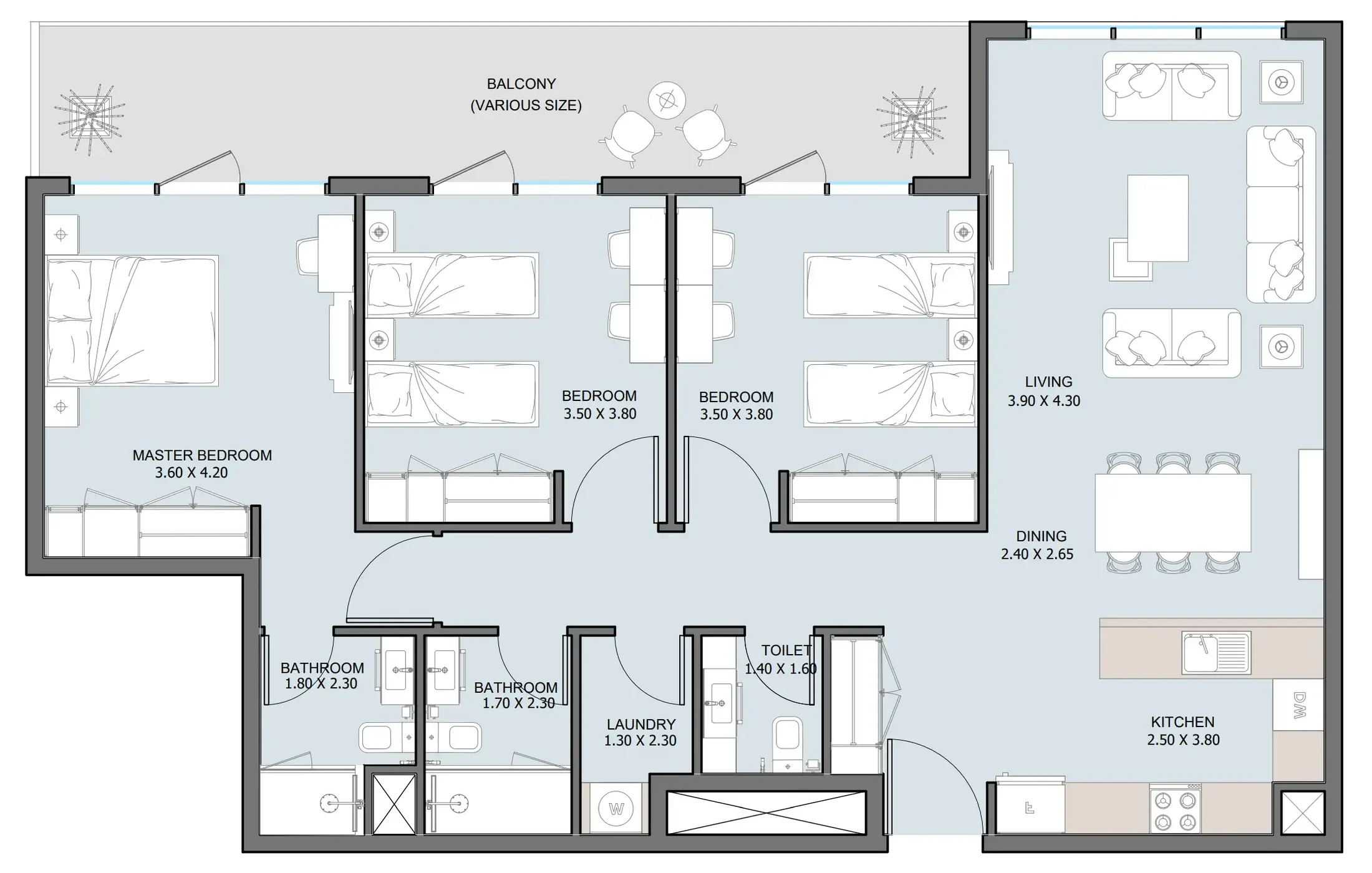 Reportage Properties The District floor plan