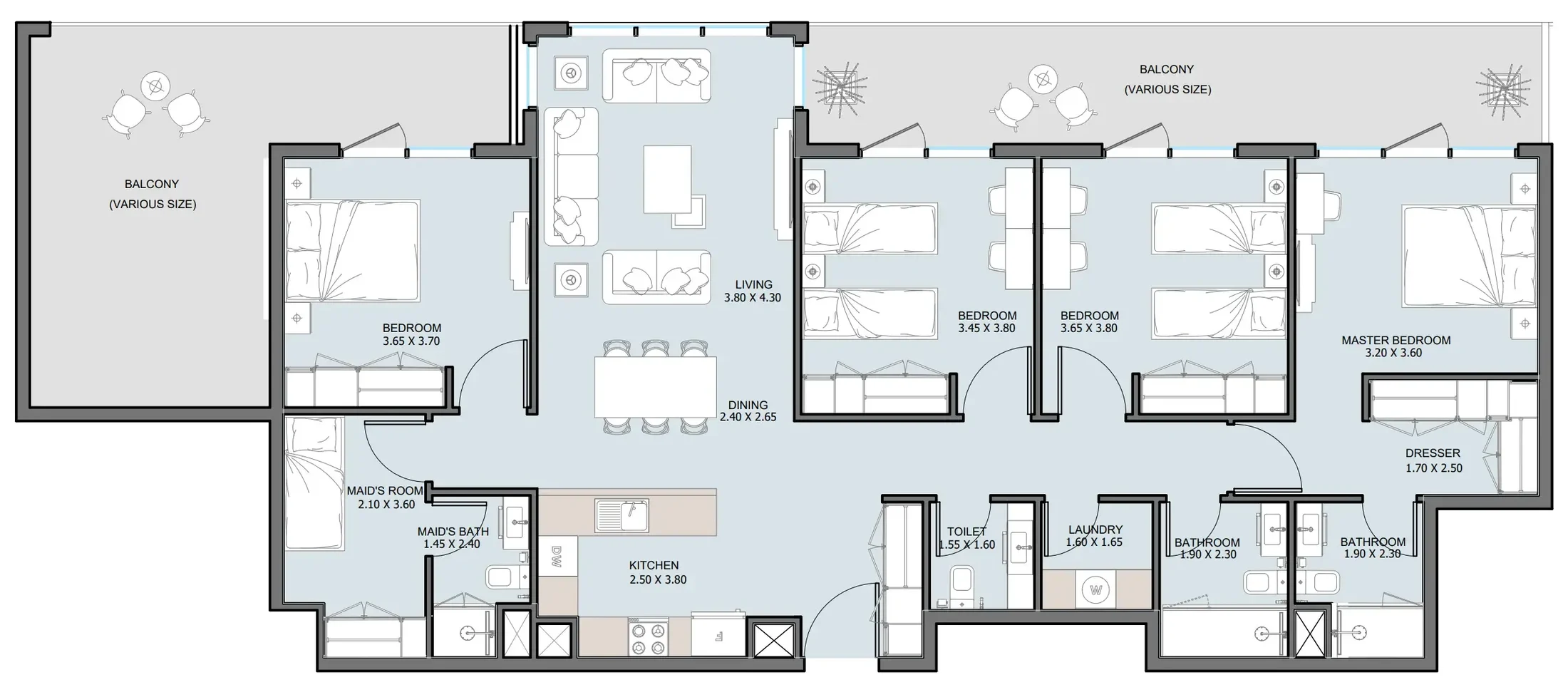 Reportage Properties The District floor plan