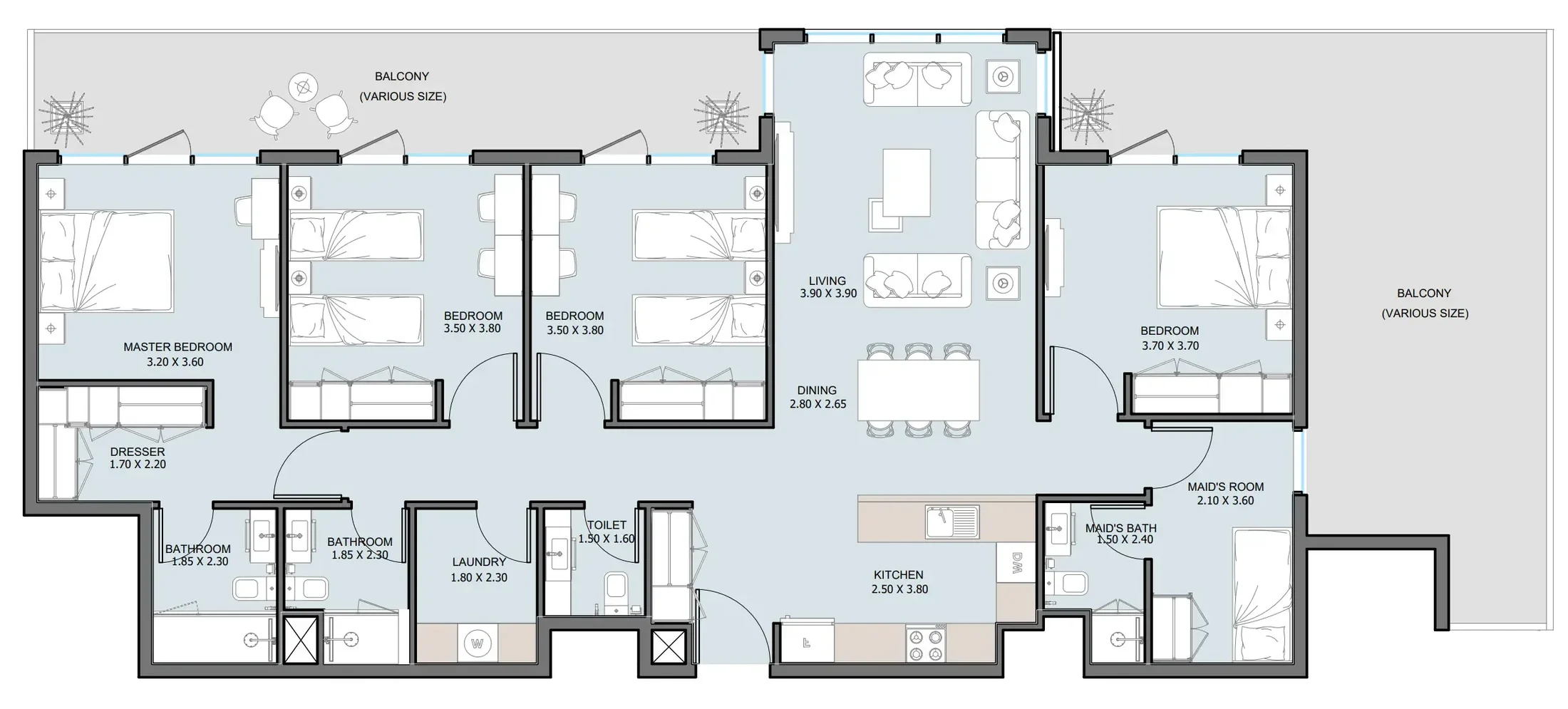 Reportage Properties The District floor plan