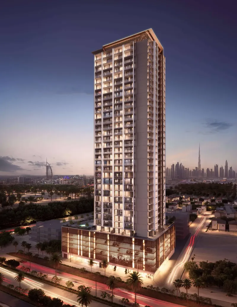 Exterior at The F1FTH Tower in JVC (Jumeirah Village Circle) Dubai