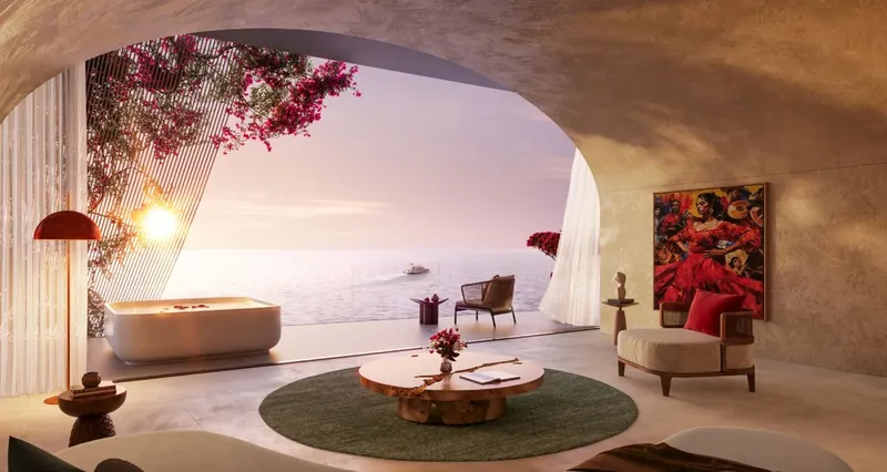 Interior at The Heart of Europe - Marbella Resort Hotel, Vignette Collection in World of Islands Dubai