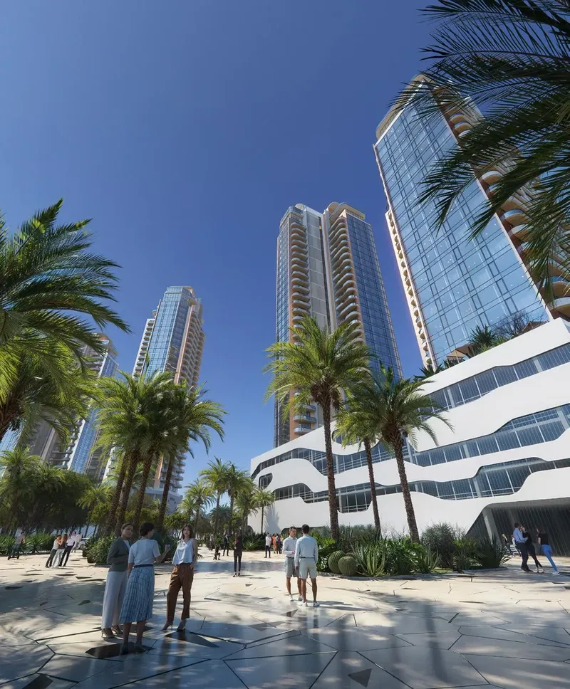 Exterior at The Orchard Place Towers D & E in JVC (Jumeirah Village Circle) Dubai
