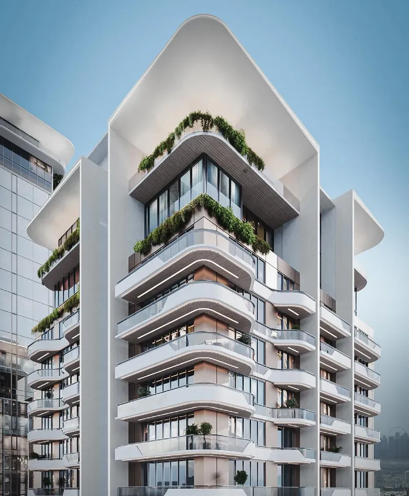 Exterior at The Orchard Place Towers D & E in JVC (Jumeirah Village Circle) Dubai
