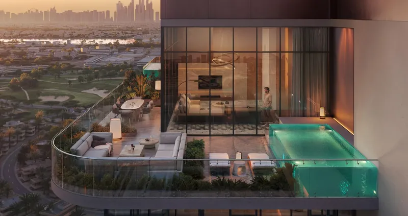 Exterior at The Orchard Place Towers D & E in JVC (Jumeirah Village Circle) Dubai