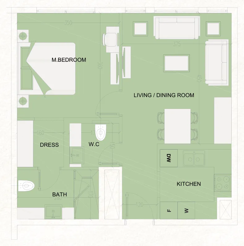 Cosmo Developments The WADI floor plan