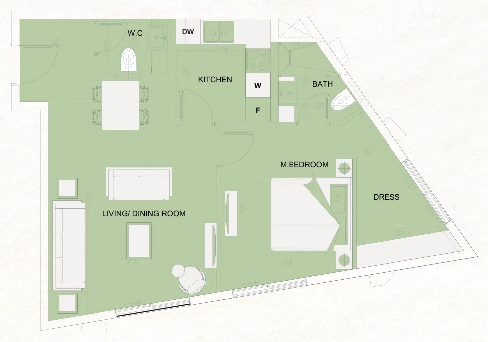 Cosmo Developments The WADI floor plan