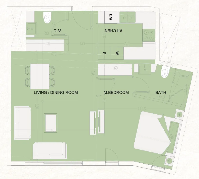 Cosmo Developments The WADI floor plan