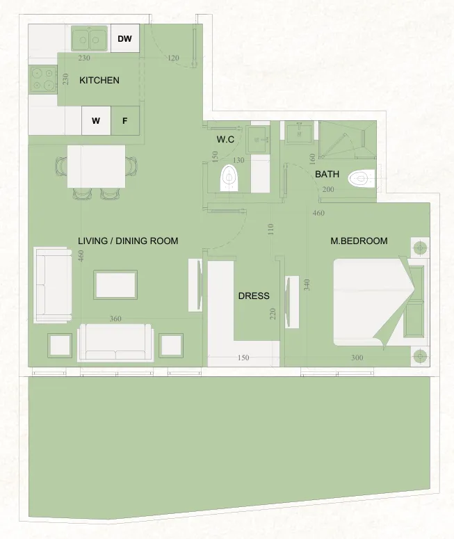 Cosmo Developments The WADI floor plan