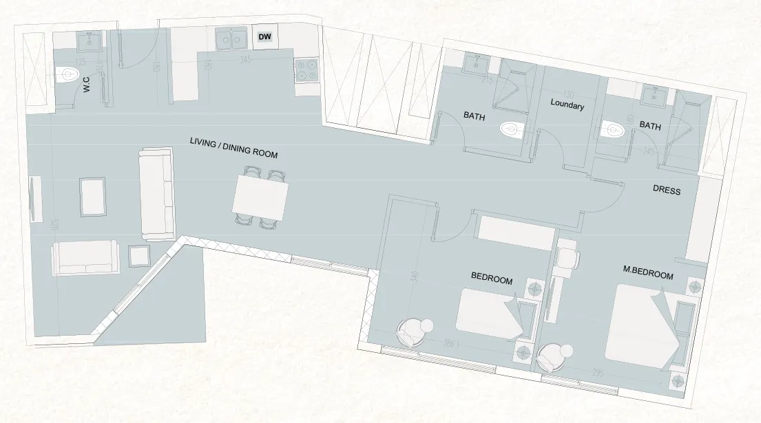 Cosmo Developments The WADI floor plan