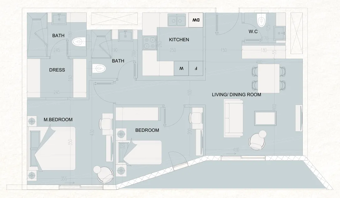 Cosmo Developments The WADI floor plan
