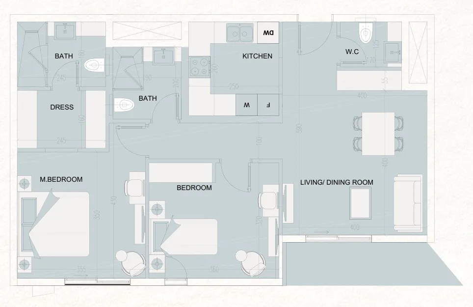 Cosmo Developments The WADI floor plan