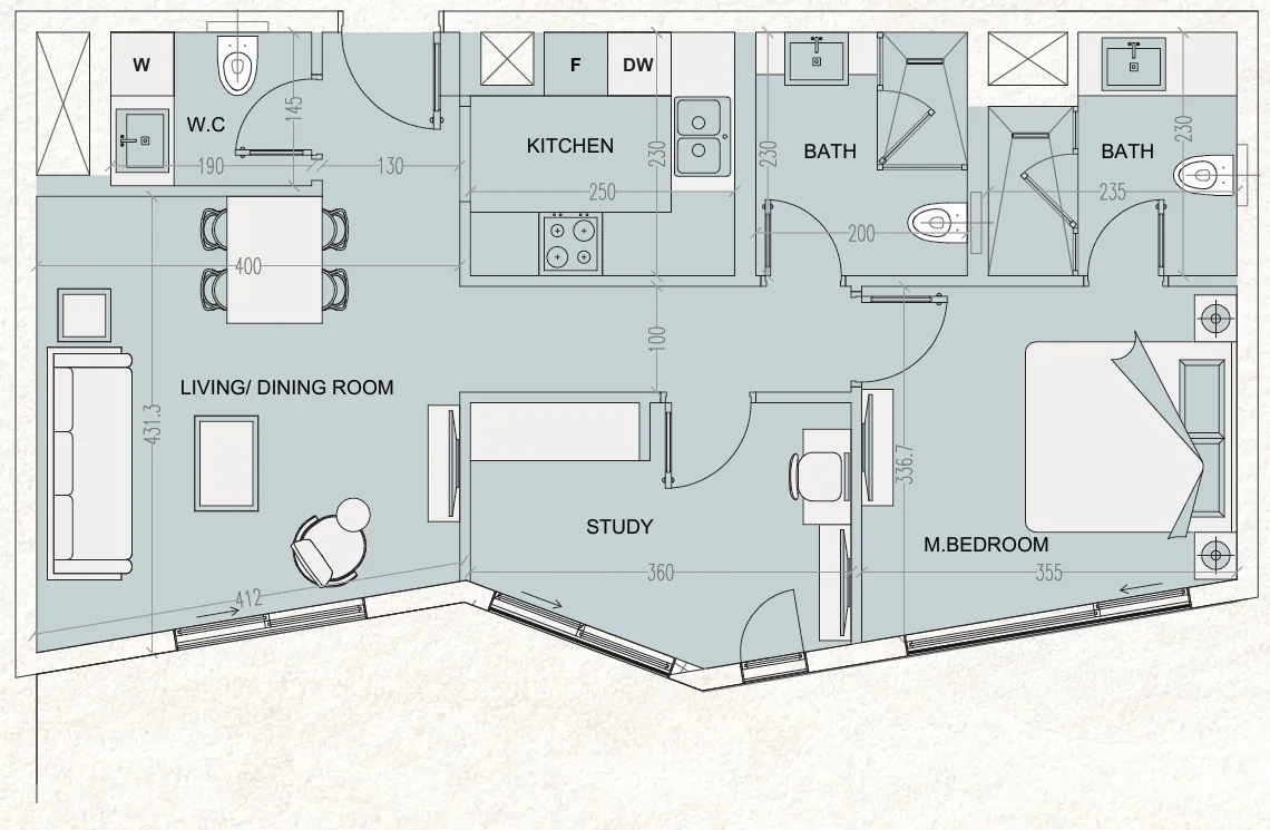 Cosmo Developments The WADI floor plan