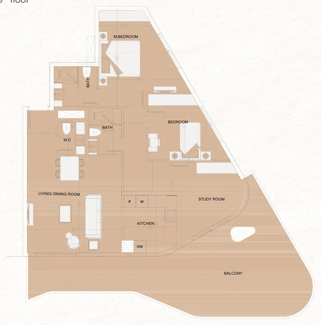 Cosmo Developments The WADI floor plan