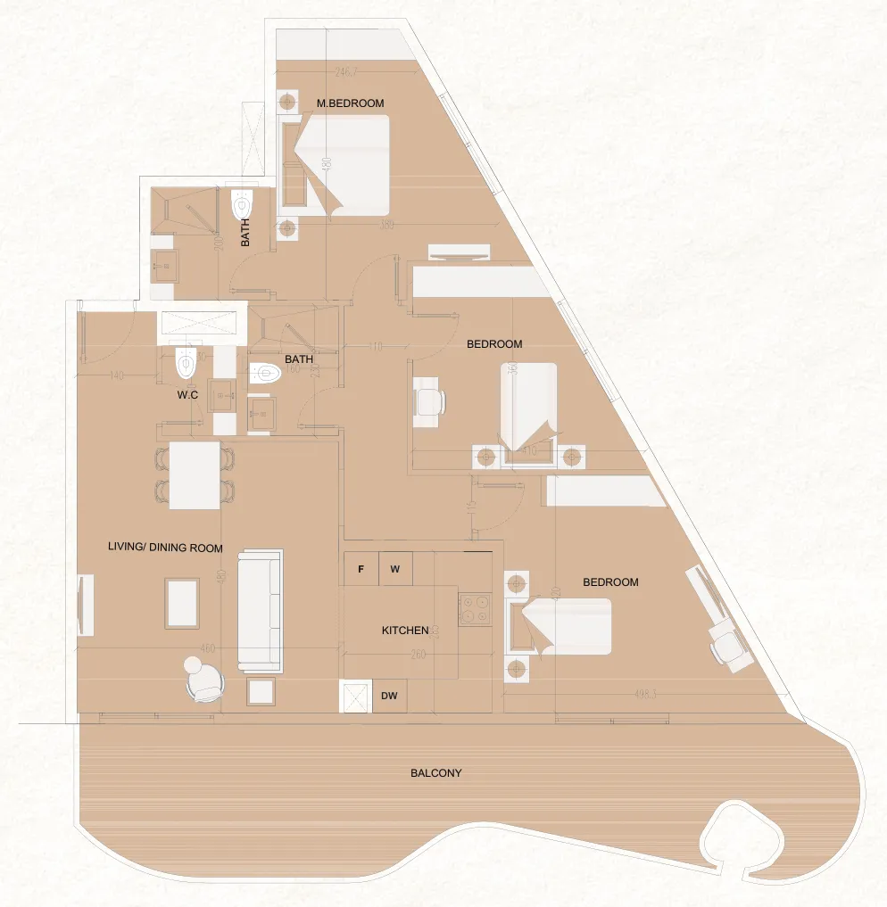 Cosmo Developments The WADI floor plan