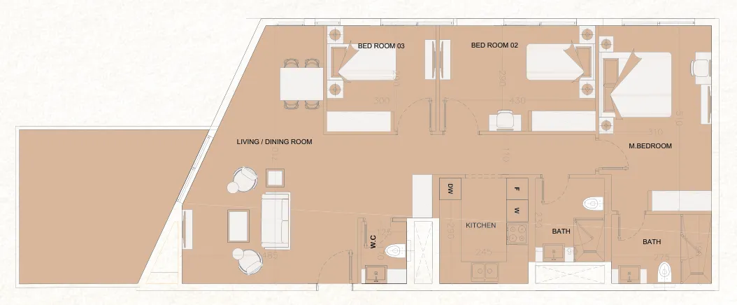 Cosmo Developments The WADI floor plan