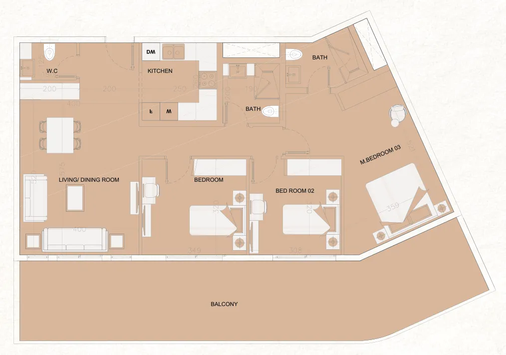 Cosmo Developments The WADI floor plan