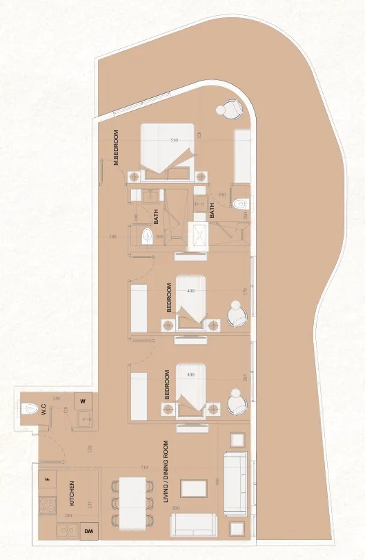 Cosmo Developments The WADI floor plan