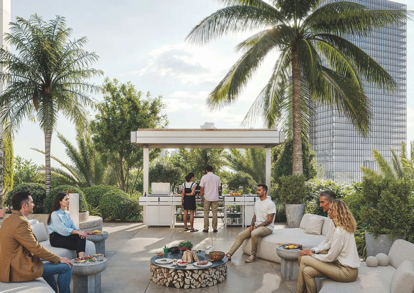Bbq Area amenity image at Tiger Sky Tower