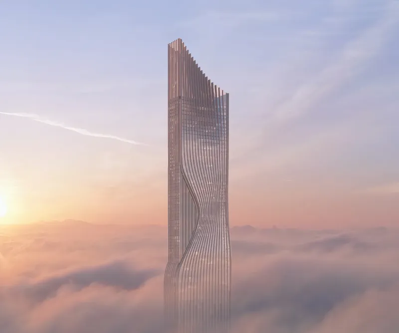 Exterior at Tiger Sky Tower in Business Bay Dubai