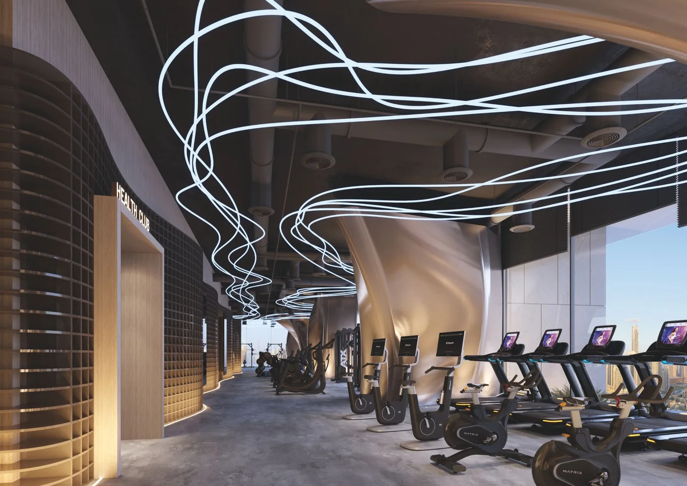 Gym amenity image at Tiger Sky Tower