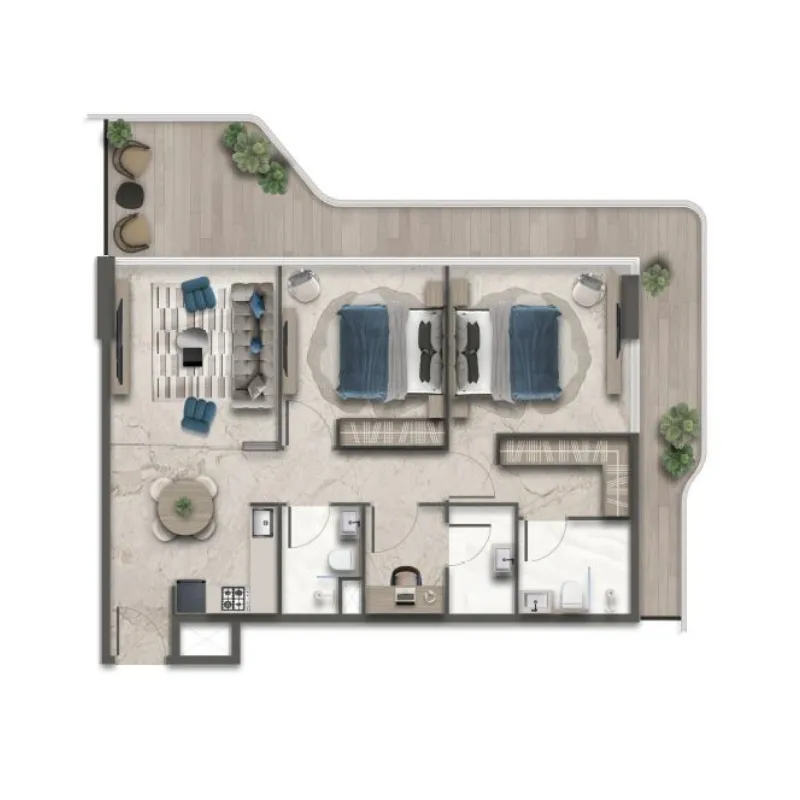Fakhruddin Properties Development Treppan Vision floor plan
