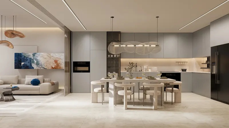 Interior at Treppan Vision in Dubai Land Residence Complex Dubai