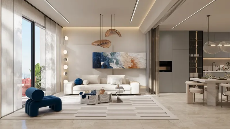 Interior at Treppan Vision in Dubai Land Residence Complex Dubai