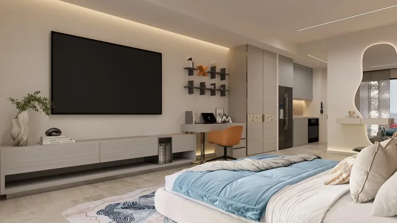 Interior at Treppan Vision in Dubai Land Residence Complex Dubai