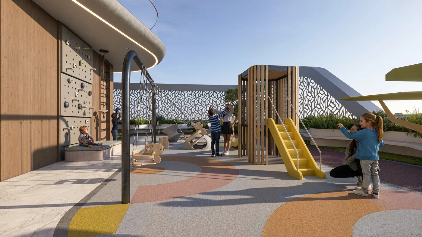 Kids Play Area & Climbing Wall amenity image at Treppan Vision