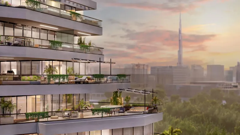 Exterior at Trinity in Arjan Dubai
