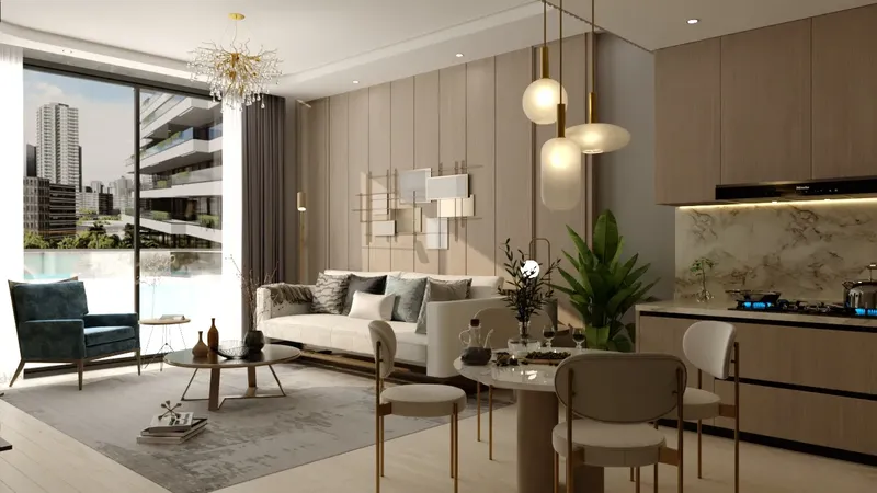 Interior at Trinity in Arjan Dubai