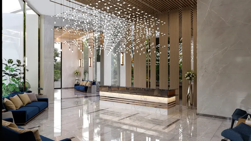 Lobby at Trinity in Arjan Dubai